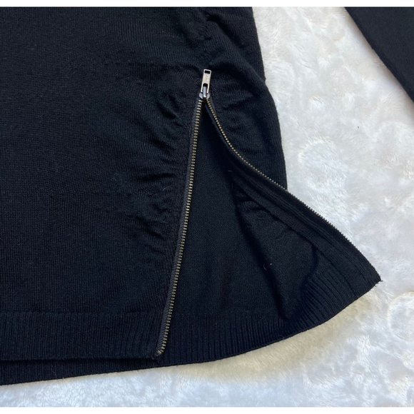 Banana Republic Women's Black Merino Wool Blend Sweater Dress Size Small - Picture 8 of 11